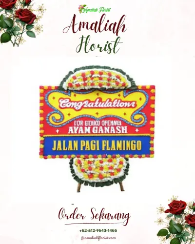 Bunga Papan Congratulation di Teluk Kenali